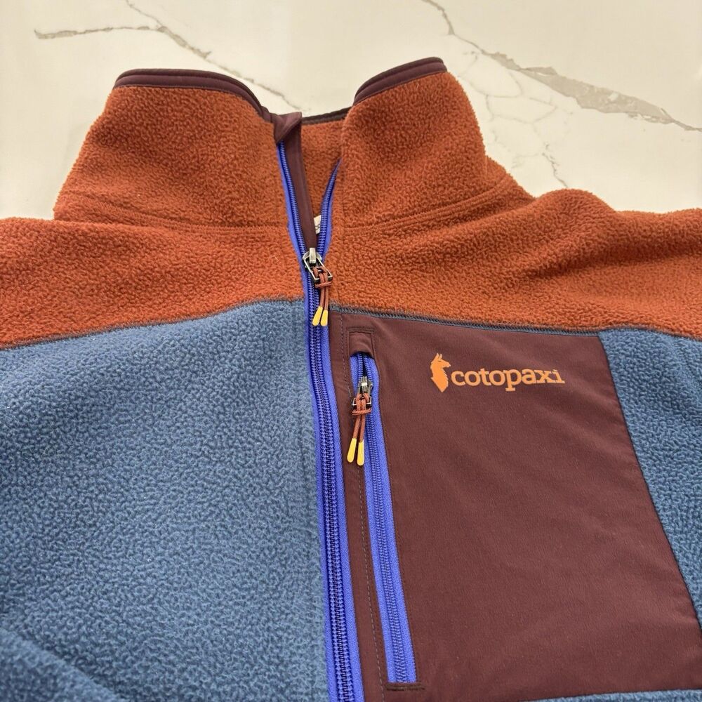 Cotopaxi Fleece Jacket Mens Size Small Abrazo Half-Zip Blue Warm Sweater - Picture 2 of 7
